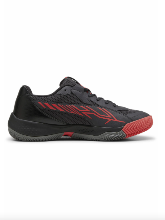 NOVA Court Flat Dark Gray-PUMA Black